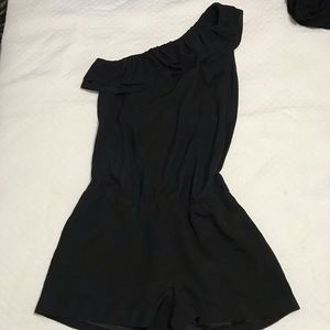 Express dressy black romper